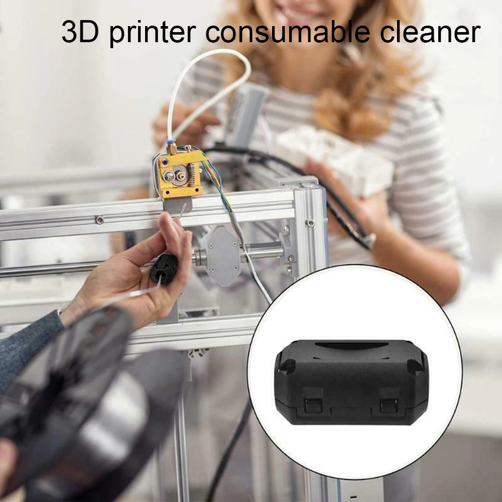 

Filament Filters Anti-static Wipe Off Debris 3D Printer Filament Filters Cleaner Blocks for PLA ABS Filaments Accessory