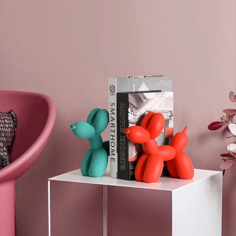

TANGCHAO Home Decor Balloon Dog Figurines For Interior Nordic Modern Resin Animal Figurine Sculpture Home Living Room Decoration