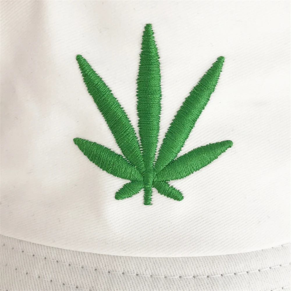 Панама с Кленовым листом для мужчин и женщин хлопковая шляпа вышивкой в стиле