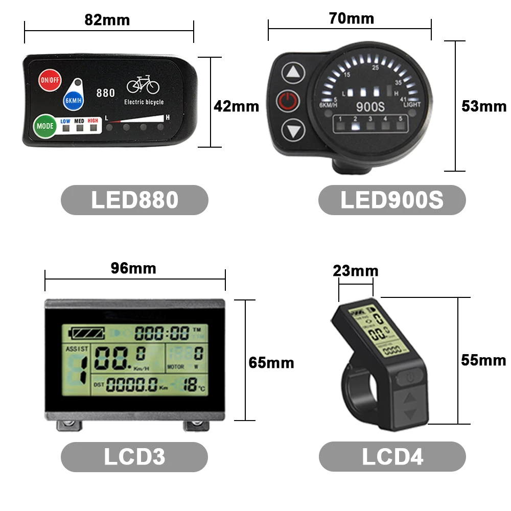 Набор для переоборудования велосипеда RICETOO электровелосипеда KT дисплей LCD3 LCD4 LCD5