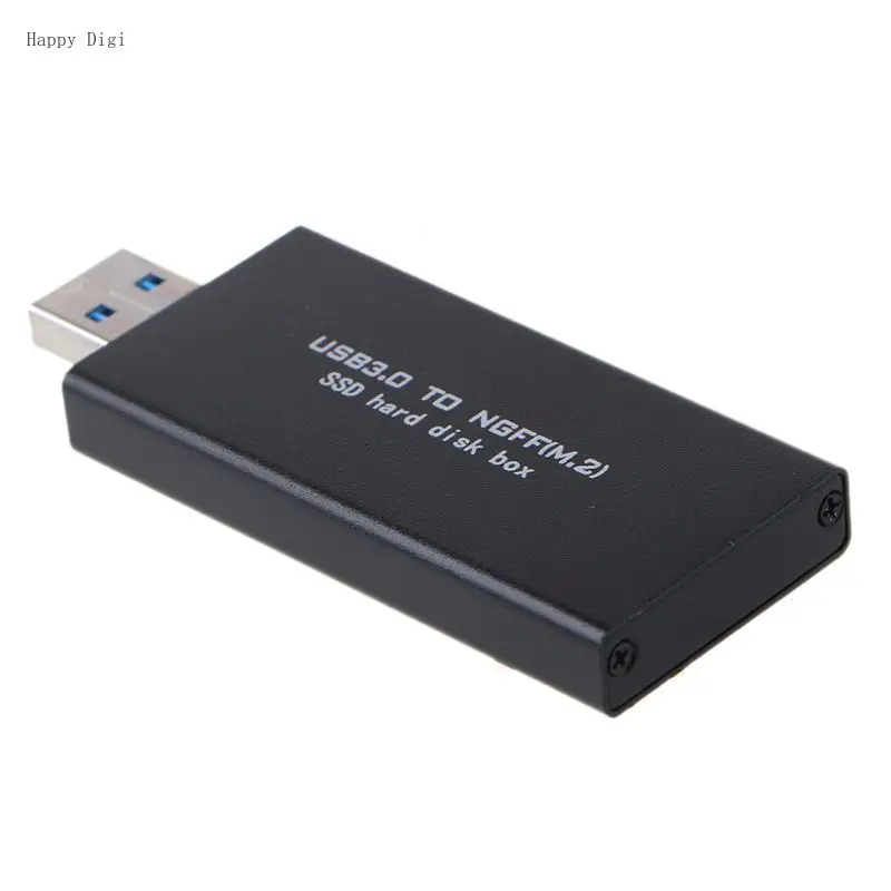 

External B Key M.2 NGFF SSD to USB 3.0 Converter Adapter Enclosure Box with Super Speed 6Gbps for 2230 2242 M2 SSD Case