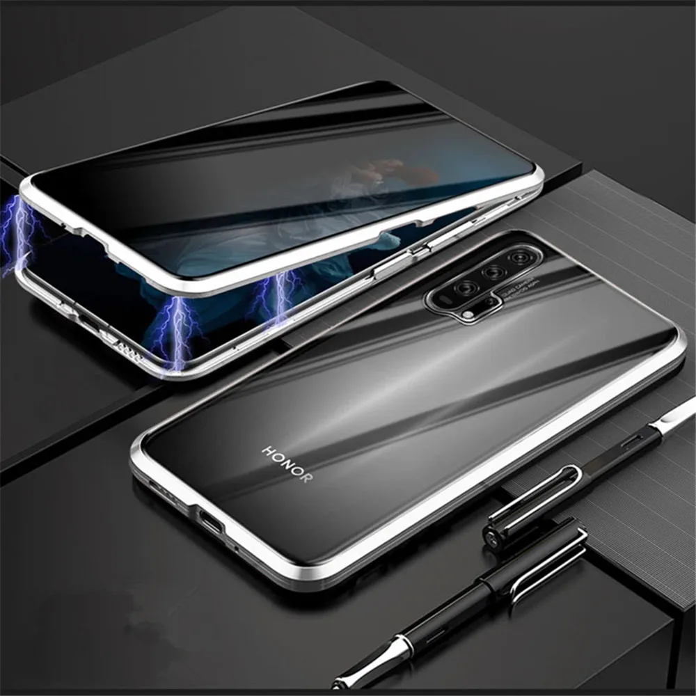 Магнитное закаленное стекло конфиденциальности металлический чехол для