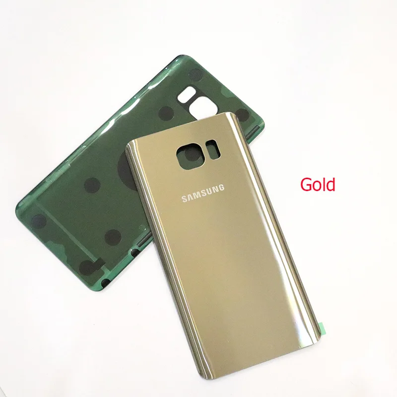 Gold Samsung Galaxy Note5 Примечание 5 задняя Батарея крышка 3D Стекло Корпус Крышка для samsung Примечание 5 дверь задняя крышка чехол Замена - Цвет: Gold