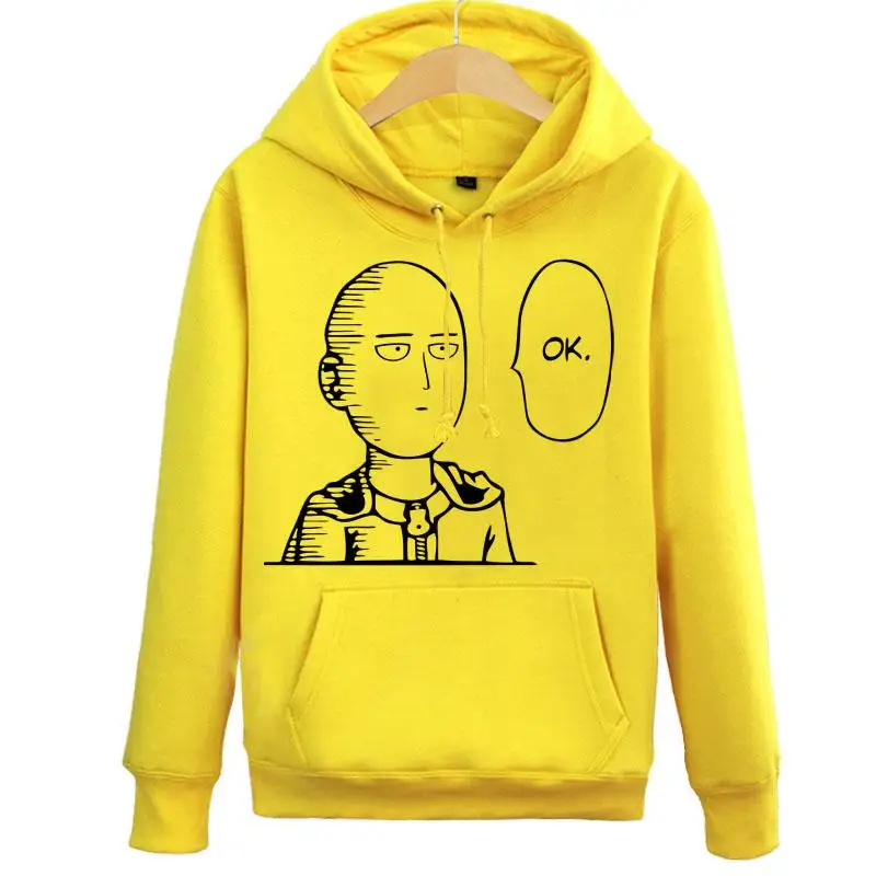 

ONE PUNCH-MAN Hooded Hoodie Pullovers Cartoon Saitama Cotton Coat Top Sweatshirts