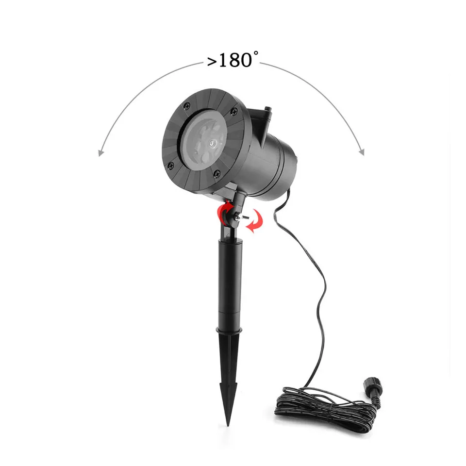 Водонепроницаемый лазерный проектор с 12 шаблонами светодиодный сценический