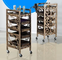 hair salon trolley barber bar car hairdressing tool car multifunctional dyeing and ironing lockers special mobile trolley
