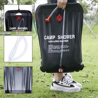 20l outdoor camping solar hot water bag camping supplies water storage bag pvc foldable camping absorb sola shower water bag