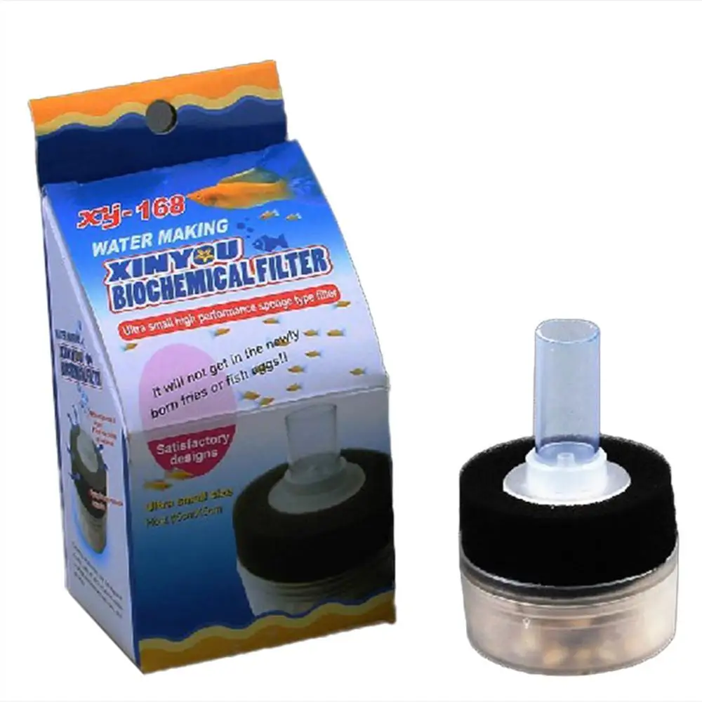 Mini biochemical cotton filter high efficiency bacteria sponge mini fish tank pneumatic professional | Дом и сад