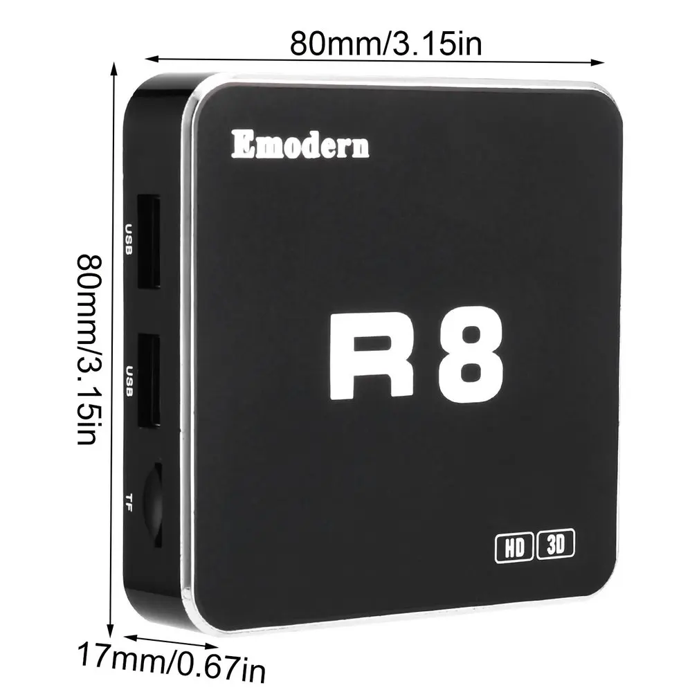 

R8 4K Real 5G High Definition TV Box Support Ethernet HDMI-compatible Cable AV IR TF Card WIFI Digital TV Set Top Box