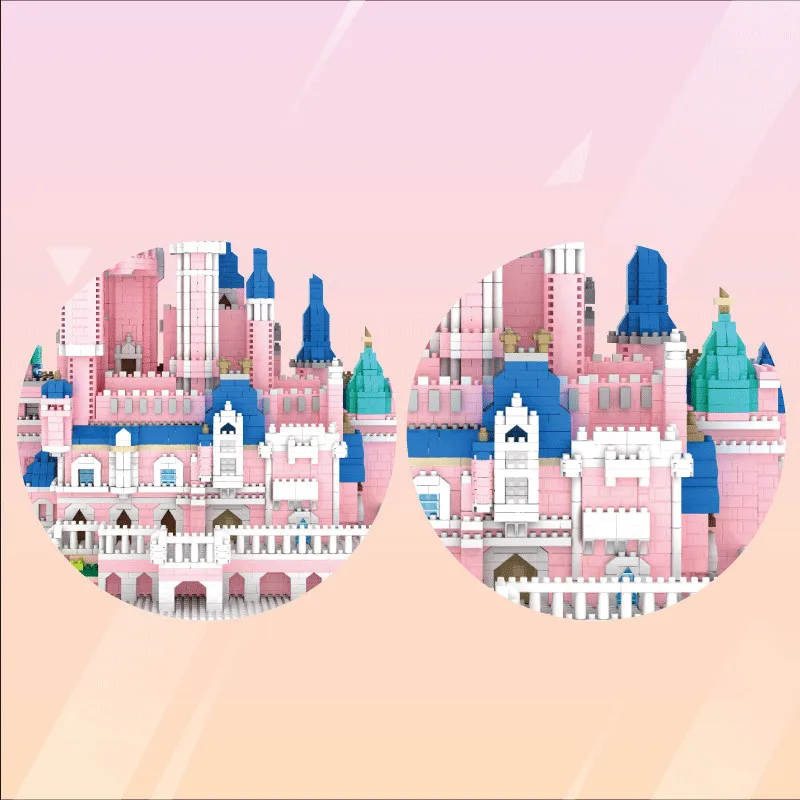 ZRK мультфильм сказочная модель замка мечты Мини Строительные архитектурные