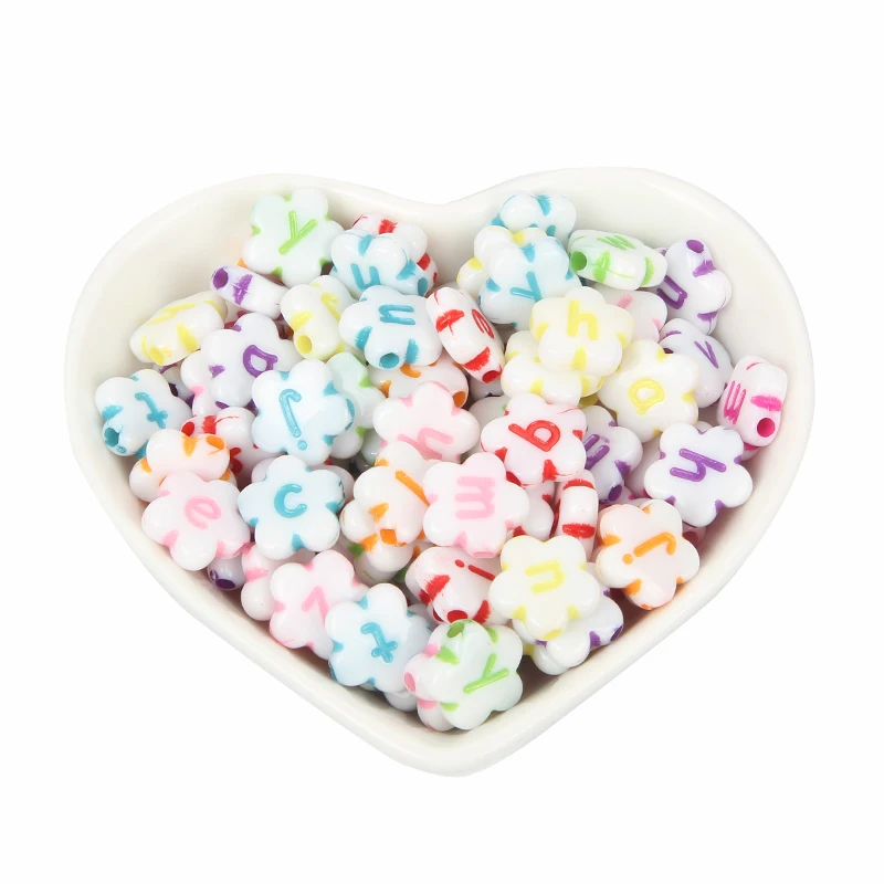 Акриловые шарики в виде цветов сливы 100 шт. для ювелирных изделий разметка бисер