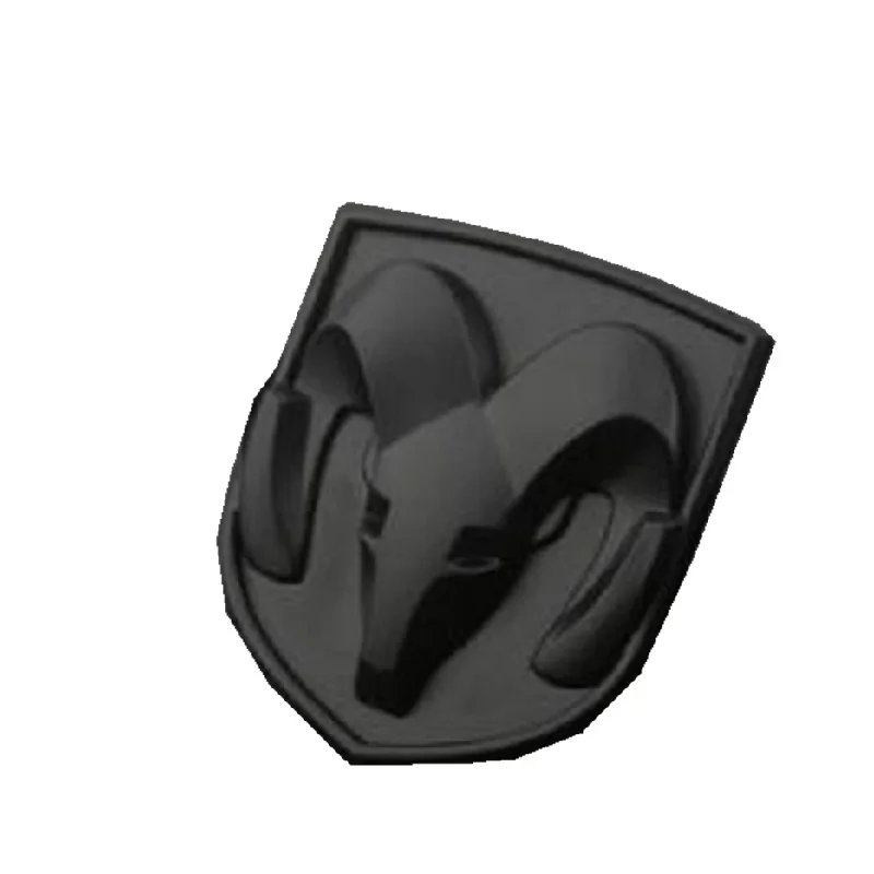 black small3 3D стикер для автомобиля с головой гриля багажника Металлический фитинг Хромовая табличка эмблема наклейка Ram головка для Dodge Ram caliber авто-Стайлинг - Название цвета: black small3