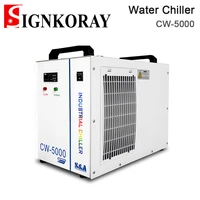 signkoray sa cw5000 industry air water chiller for co2 laser machine cooling cnc spindle 80w 100w 130w 150w co2 laser tube