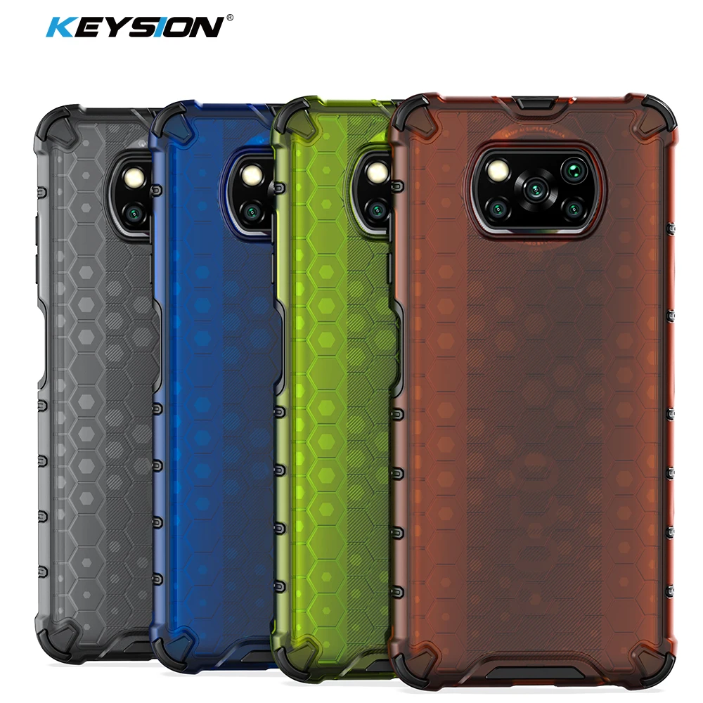 

KEYSION Shockproof Case for POCO X3 NFC X3 Pro M3 M2 Pro X2 F3 Phone Cover for Xiaomi Mi 11i 10T Pro Redmi Note 9S 9 Pro Max