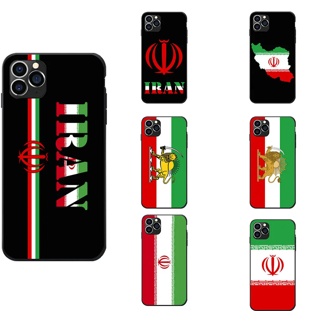 Чехлы из мягкого ТПУ с флагом Ирана и гербом для iPhone 6 7 8 S XR X Plus 11 Pro Max|Бамперы| |