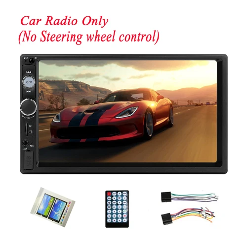 Car Radio Only AMPrime 2 din car radio 7" HD Player MP5 Touch Screen Digital Display Bluetooth Multimedia USB 2din Autoradio Car Backup Monitor - Цвет: Car Radio Only