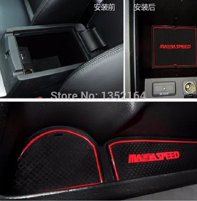 Нескользящий коврик для внутренней чашки прокладка дверных ворот Mazda 6 2009-2012 8