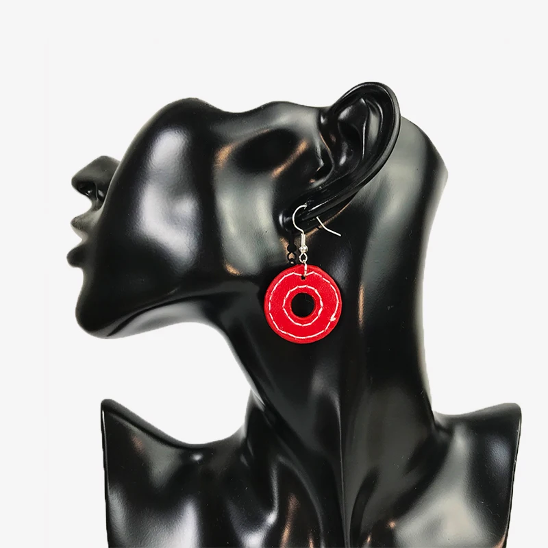 Женские серьги из искусственной кожи Cpop креативные элегантные длинные в форме