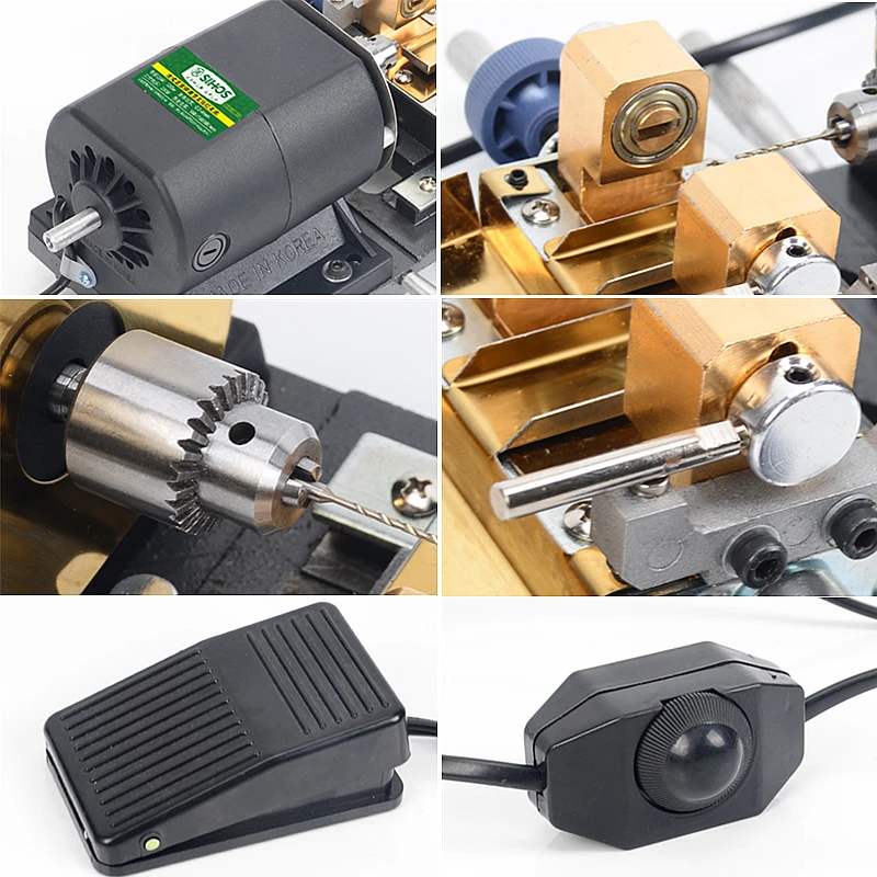

240/320/600W 60Hz Pearl Drilling Holing Machine Driller Bead Jewelry Punch Engraving Engraver Machine Tool Full Set