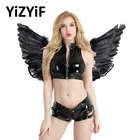 Крылья ангела перо сказочные крылья перо для танцевальной вечеринки Косплей Костюм для сцены Маскарад Карнавал Праздник маскарадное платье