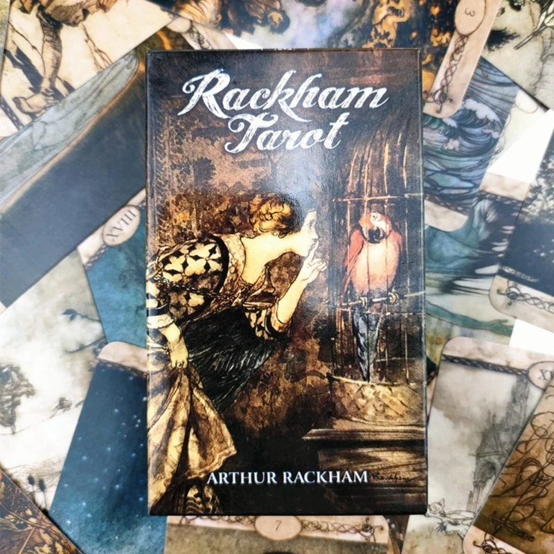 

Y1UC 78-Card Deck Rackham Tarot Divination Fate Oracle Cards Family Party Board Game English Version