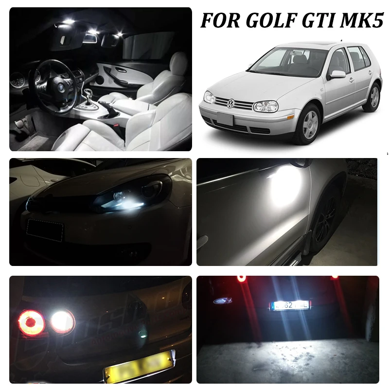 Комплект светодиодного освещения для салона VW GTI Rabbit Golf 5 MK5 MKV лампа заднего хода