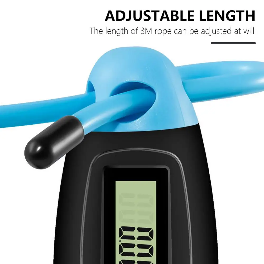 

Smart Jump Rope Fitness Sport Skipping Ropes with Anti-Slip Hand Grip with Anti-Slip Hand Grip with LCD Screen Showing