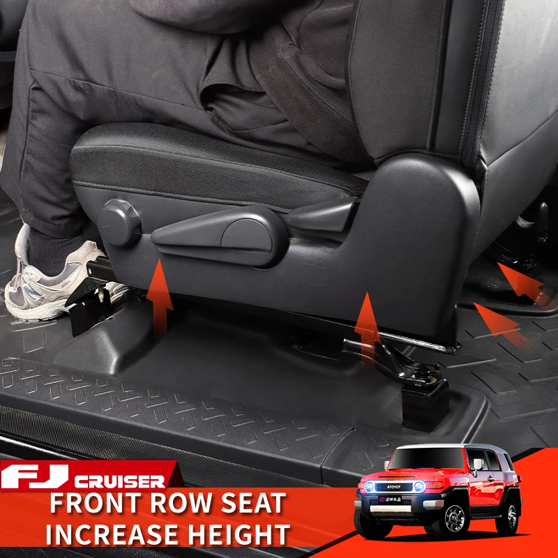 

Toyota FJ Cruiser Accessories Interior Modification Seat Height Increase Kit Bracket Gasket Increase Drive View