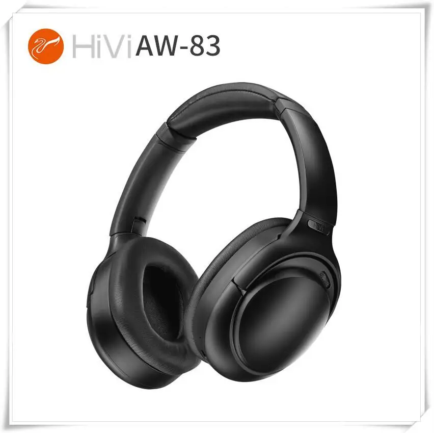

Беспроводные наушники HiVi AW-83, Bluetooth 5,0, цифровой флагманский активный шумоподавление, Hi-Fi HD Смарт-датчик, 3D сенсорные наушники