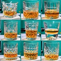 glass transparent whiskey glass home creative liquor spirits wine glass beer glass crystal glass household water cup wine glass