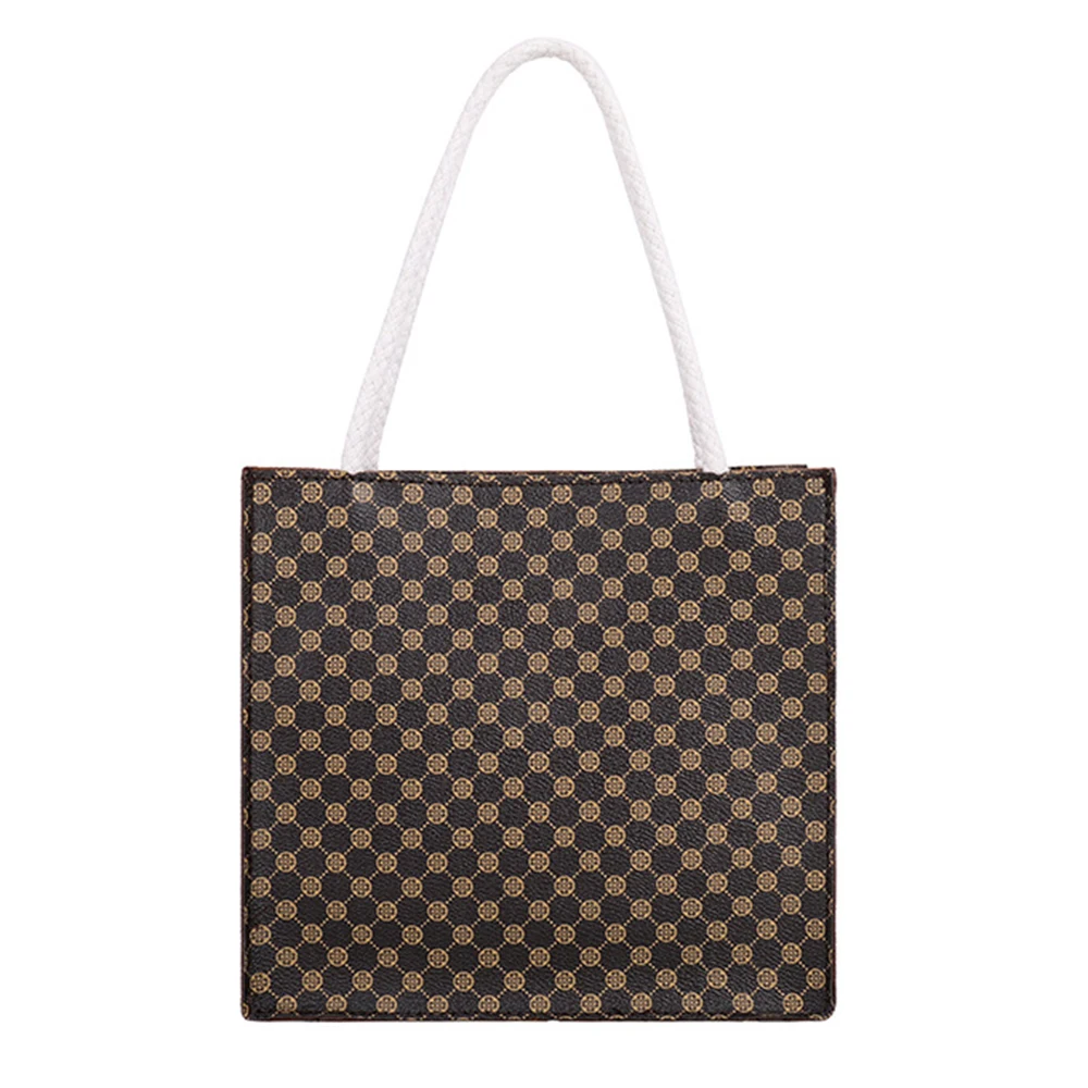 

Ladies Vertical Square Handbags Simple Fashion Large Capacity Shoulder Bags Pu Leather Lattice Fashion Bags 2021 New Retro Bags
