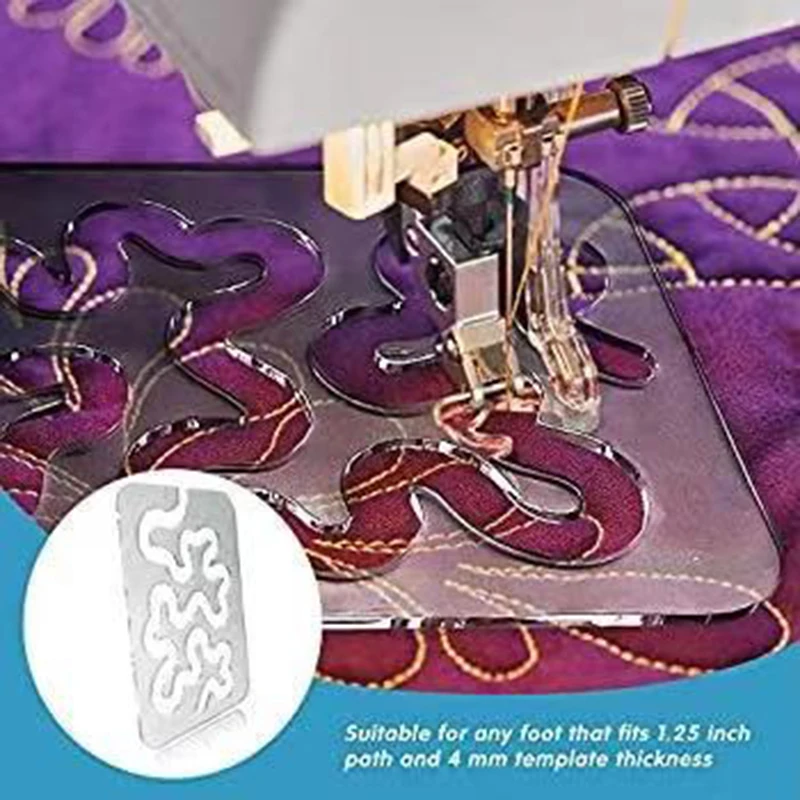 

Patchworks Ruler Fully Transparent DIY Patchworks Drawing Ruler Domestic Sewing Machine Acrylic Sewing Patch Ruler XH8Z