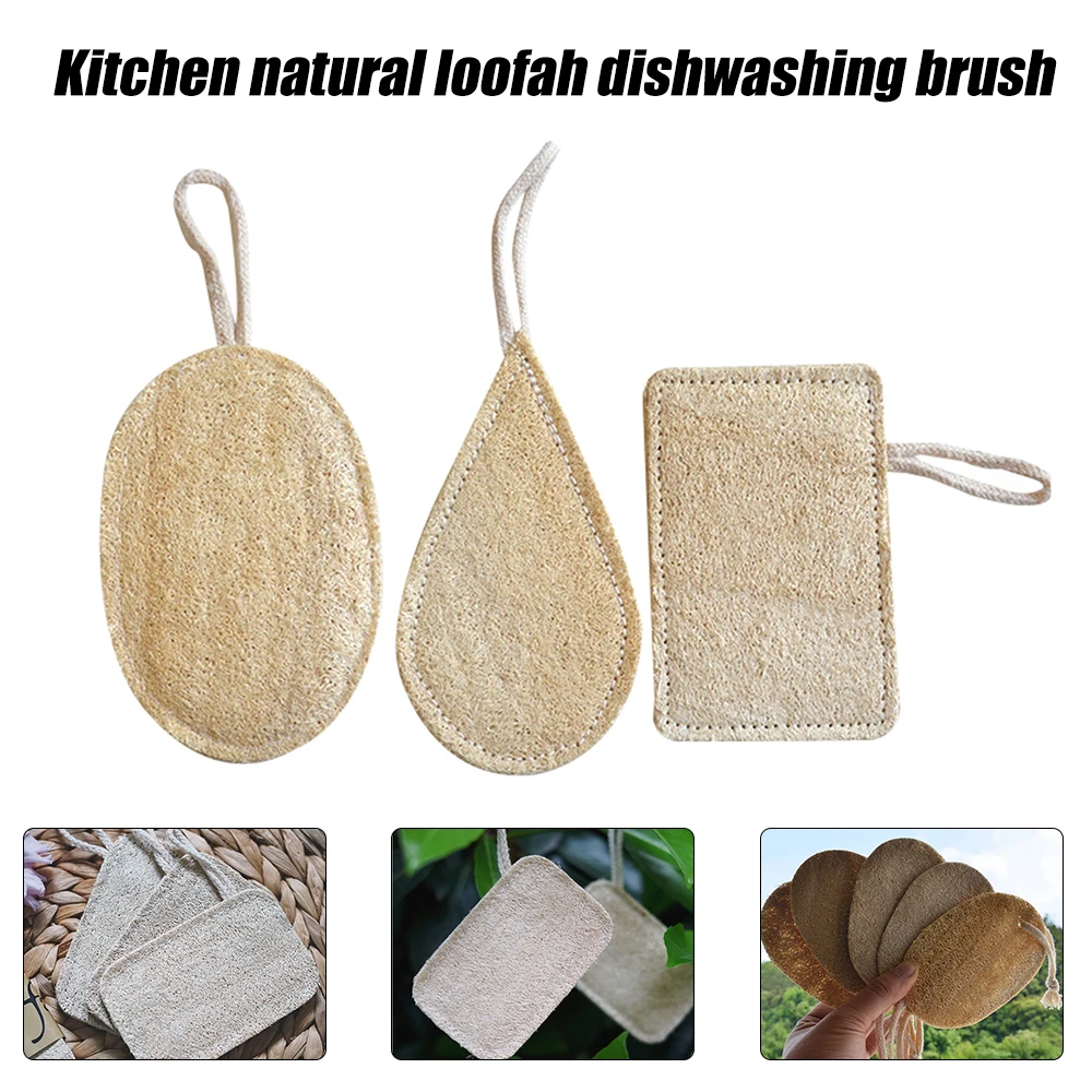 Eco friendly люфы губка для посуды натуральный анти масляная Губка скруббер площадку