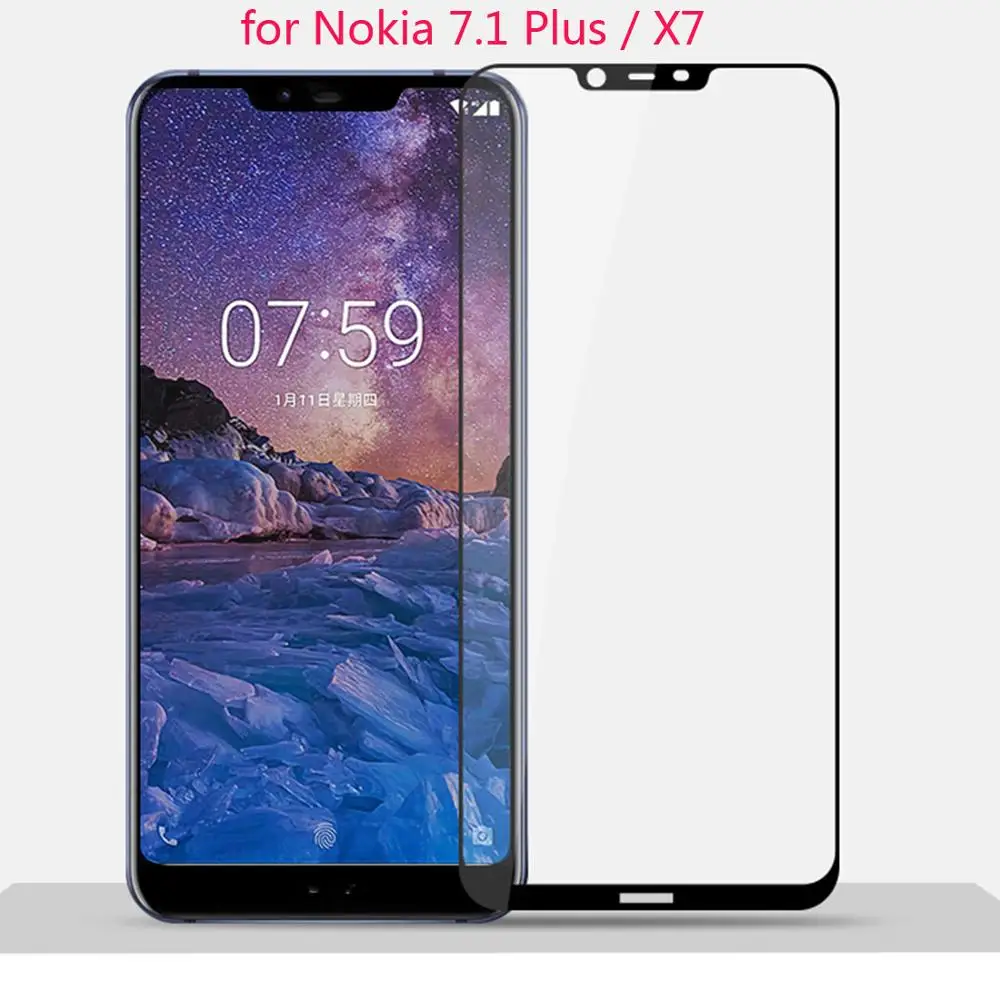 Закаленное стекло для Nokia 8 1/7 1 Plus / X7 9H 2.5D|Защитные стёкла и плёнки телефонов| |