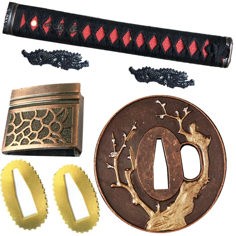 Набор аксессуаров из сплава меча для японской Катаны/вакидзаси/Танто
