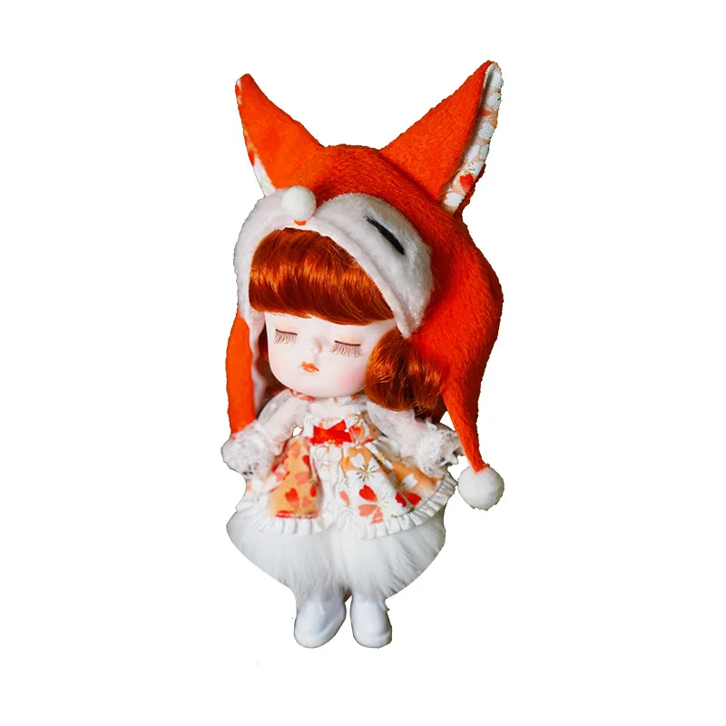 

1/12 DBS0009 BJD Mini Doll with Fashion Clothes and Shoes Sweetest Toys Gifts for Girls DUDU Fox Doll Full Set 38 Jionts 14cm