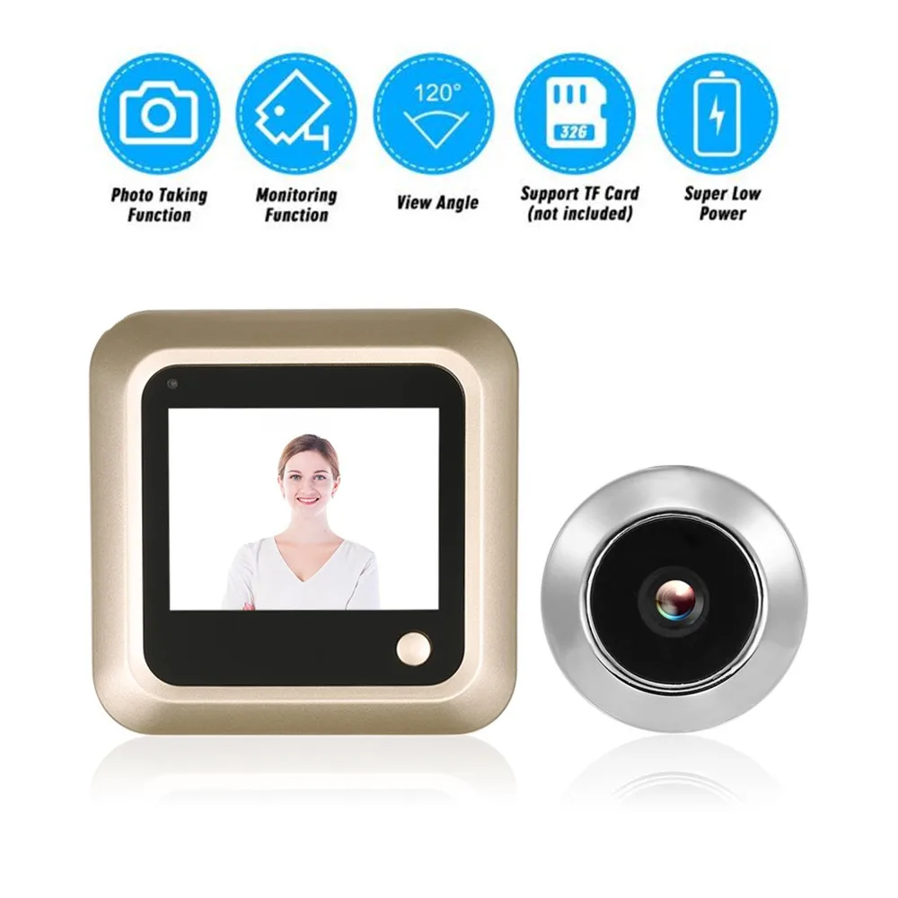 Цифровой видеоглазок дверной глазок 480P ЖК монитор камеры безопасности умная