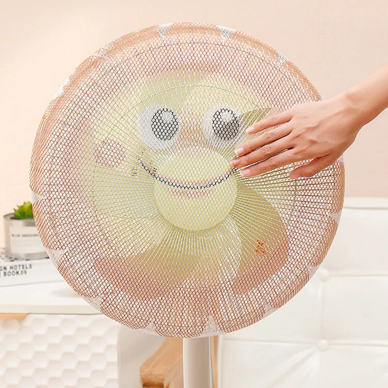 

Mesh Fan Safety Protector Net Cover Electric Fan Dust Cover Round Stand Fan Finger Guard Dustproof Storage Bag Home Decor