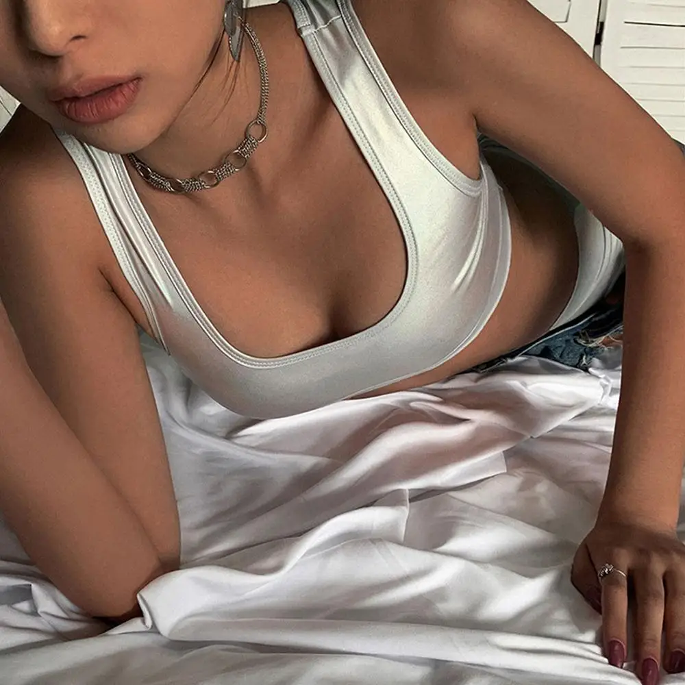 Сексуальный Повседневный женский тонкий летний жилет из искусственной кожи без