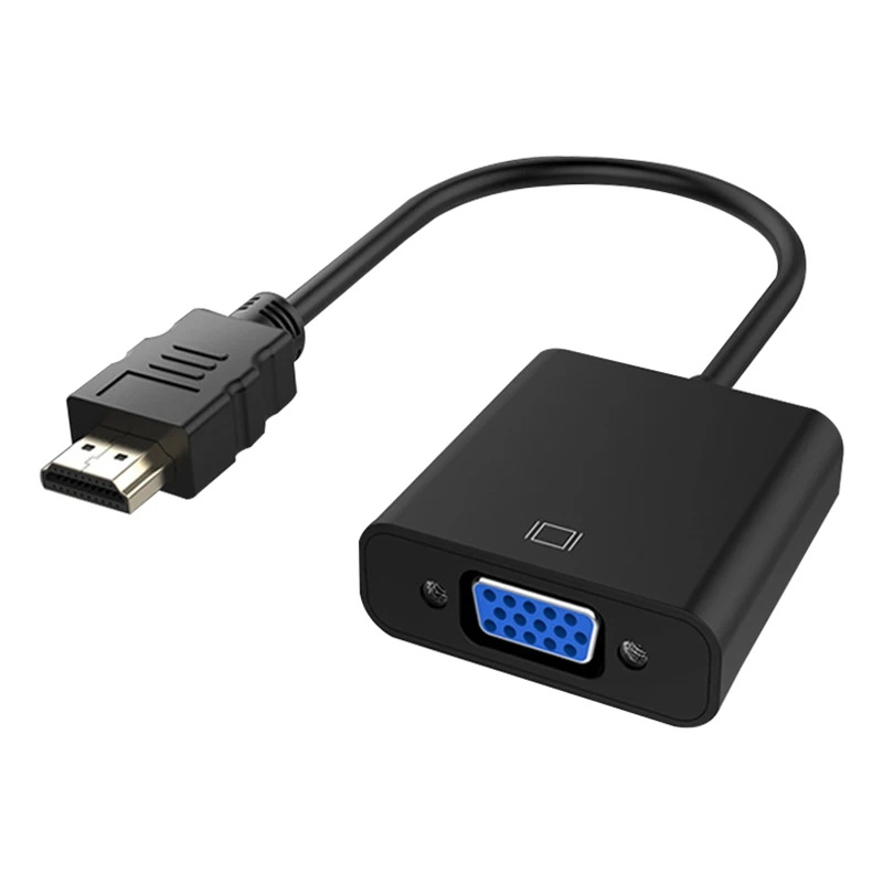 Адаптер hdmi-vga кабель Hdmi штекер вставной конвертер для vga с 3 5 мм аудио 1080P HD tv xbox PS3 PS4