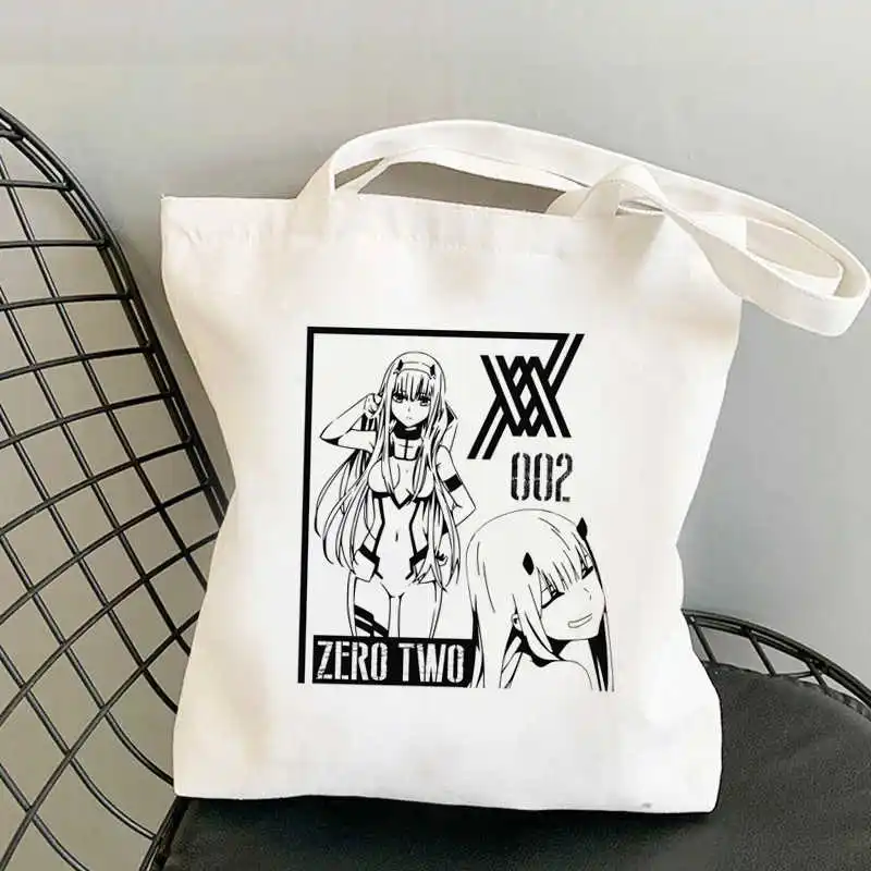 

Darling in the Franxx Assassination Classroom shopping bag jute bag bolsas de tela eco recycle bag bag string foldable grab