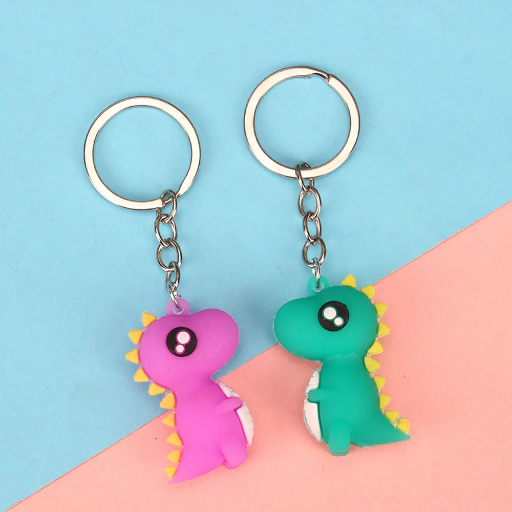 Модный милый брелок для ключей с динозавром модный мультяшный из полиуретана