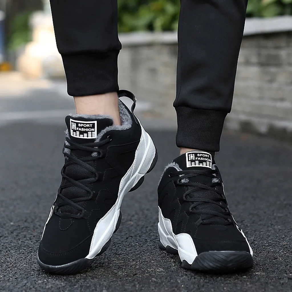 SAGACE/Новая зимняя мужская обувь бархатная теплая Пара моделей спортивная