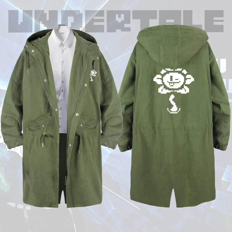 Толстовка Undertale тренчкот пальто хлопковая толстовка на молнии унисекс костюм для