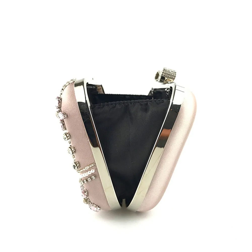 Красивые женские вечерние сумки с бисером свадебные коктейльные металлическая