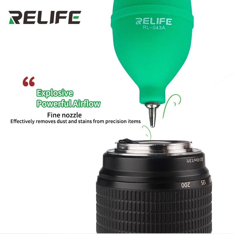 

RELIFE RL-043A 2in1 dust ball Cleaning Pen Set Piece Suit Lens Air Blowing Cleaning Cloth Lens Brush for camera