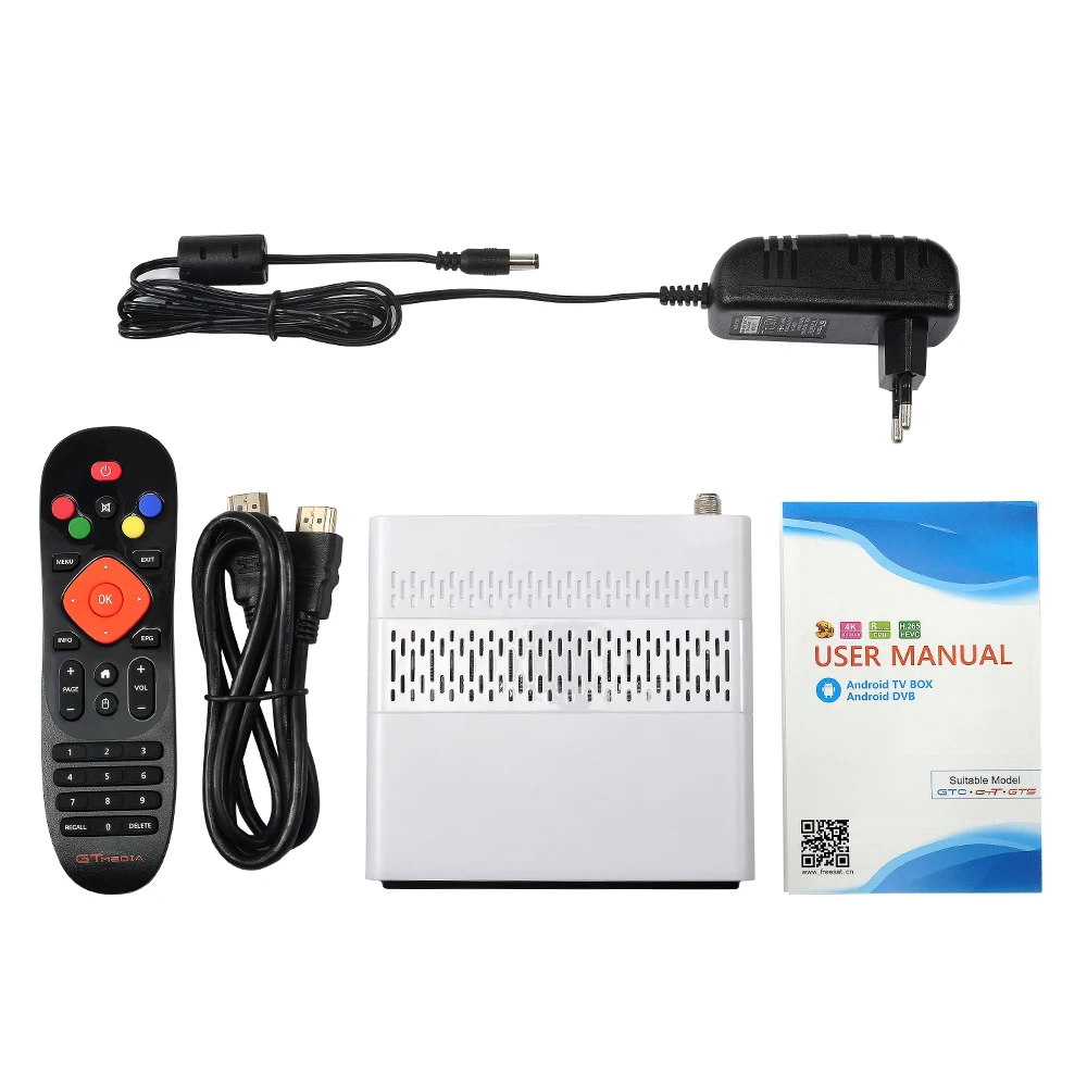 GTMEDIA GTS 4K Android ТВ приставка рецептор DVB S2 Bluetooth спутниковый ресивер Поддержка Cccam IP tv