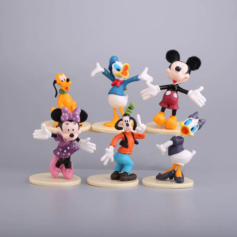 Disney Микки Мышь Минни Дональд Дак Дейзи с Гуфи Плутон мультяшная аниме фигурка