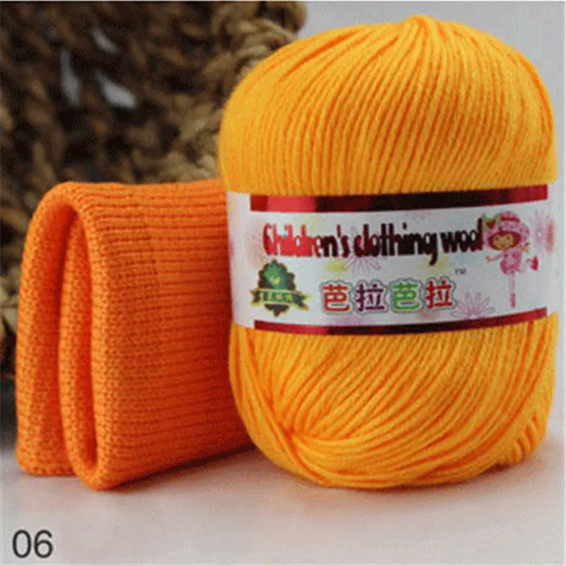 06 8pcs 8 шт. coton пряжа для ручного вязания, шелковая пряжа fio de malha lana trico - Цвет: 06 8pcs